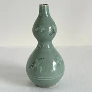 Vintage Celadon Double Gourd Korean vase