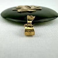 Vintage Chinese 14k Gold and Jade Pendant