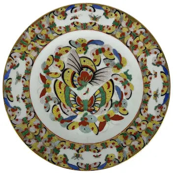 Vintage Chinese Export 1000 Butterflies 9” Plate