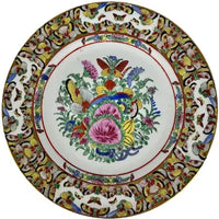Vintage Chinese Export 1000 Butterlies with Roses Plate
