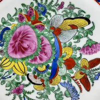Vintage Chinese Export 1000 Butterlies with Roses Plate