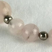 Vintage Chinese Export Rose Quartz Beaded Necklace