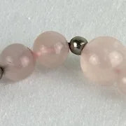 Vintage Chinese Export Rose Quartz Beaded Necklace