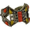 Vintage Chinese Tibetan Silver Cuff Bracelet