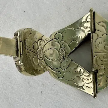 Vintage Chinese Tibetan Silver Cuff Bracelet