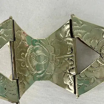 Vintage Chinese Tibetan Silver Cuff Bracelet