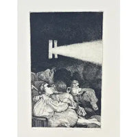 Vintage Deborah Haylor Signed Etching Titled “1000 Theaters”