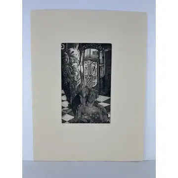 Vintage Deborah Haylor Signed Numbered Etching Jukebox Boogie Woogie