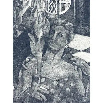 Vintage Deborah Haylor Signed Numbered Etching Jukebox Boogie Woogie