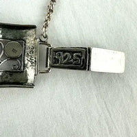 Vintage Didae Sterling and Lapis Link Bracelet 8” Length