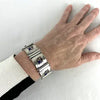Vintage Didae Sterling and Lapis Link Bracelet 8” Length