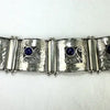 Vintage Didae Sterling and Lapis Link Bracelet 8” Length