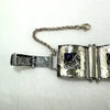 Vintage Didae Sterling and Lapis Link Bracelet 8” Length