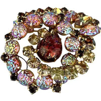 Vintage Dragon’s Breath Lava Glass Brooch
