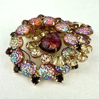 Vintage Dragon’s Breath Lava Glass Brooch