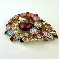 Vintage Dragon’s Breath Lava Glass Brooch