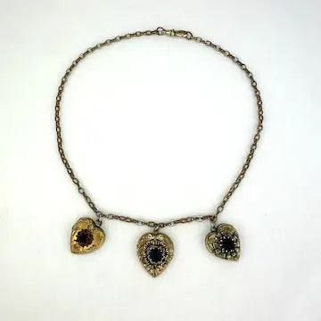 Vintage FM Co Gold Filled Heart Locket Necklace