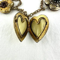 Vintage FM Co Gold Filled Heart Locket Necklace