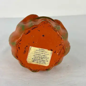 Vintage Folk Art Halloween Witch Choir Boy Pumpkin Candle