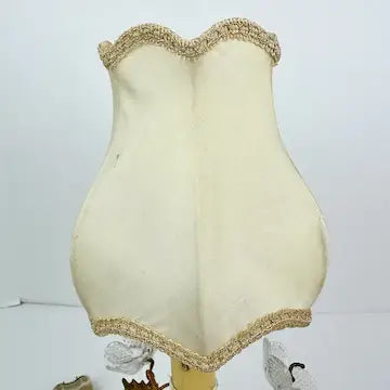 Vintage French Boudoir Lamp with Tulip Shade