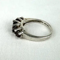 Vintage Garnet and Sterling Silver Ring Size 7.5