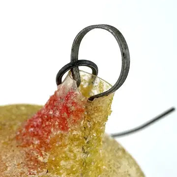 Vintage German Unsilvered Glass Fruit Ornaments