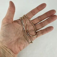 Vintage Gold Filled Bar Link Watch Chain Necklace