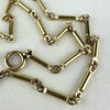 Vintage Gold Filled Bar Link Watch Chain Necklace