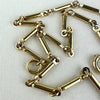 Vintage Gold Filled Bar Link Watch Chain Necklace