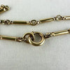Vintage Gold Filled Bar Link Watch Chain Necklace