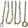Vintage Gold Filled Flat Cable Chain Necklace 24.5”