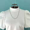 Vintage Gold Filled Flat Cable Chain Necklace 24.5”