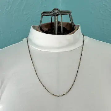 Vintage Gold Filled Flat Cable Chain Necklace 24.5”