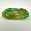 Vintage Hand Carved Jade Koi Fish Pendant