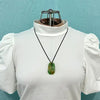 Vintage Hand Carved Jade Koi Fish Pendant