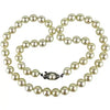 Vintage Hand Knotted Pearl Choker Necklace with 14k Gold Clasp
