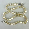 Vintage Hand Knotted Pearl Choker Necklace with 14k Gold Clasp