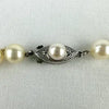 Vintage Hand Knotted Pearl Choker Necklace with 14k Gold Clasp
