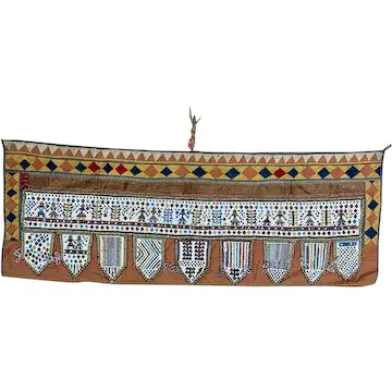 Vintage Hand Made Beaded Turana from Gujarat India