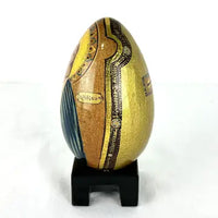Vintage Hand Painted Russian Orthodox St Christopher Egg