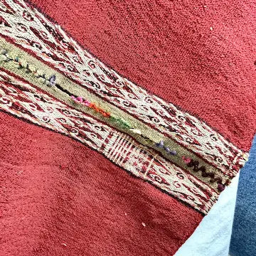 Vintage Hand Woven Bolivian Aguayo Textile