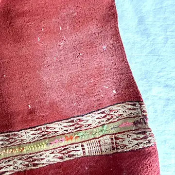 Vintage Hand Woven Bolivian Aguayo Textile