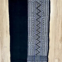 Vintage Hand Woven Bolivian Black Textile