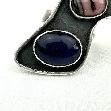 Vintage Handmade Atomic Ring Size 7