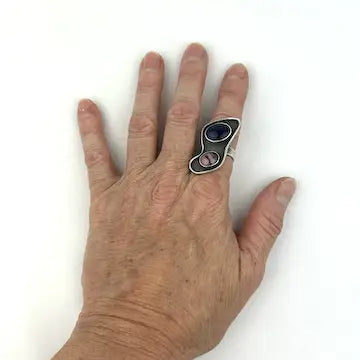 Vintage Handmade Atomic Ring Size 7