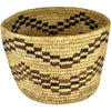Vintage Handwoven Native American Pima Basket with Zig zag Pattern