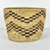 Vintage Handwoven Native American Pima Basket with Zig zag Pattern