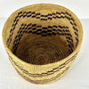Vintage Handwoven Native American Pima Basket with Zig zag Pattern