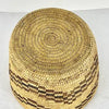 Vintage Handwoven Native American Pima Basket with Zig zag Pattern