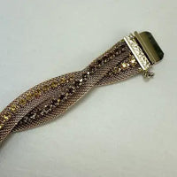 Vintage Hobe Mesh Bracelet & Earring Set